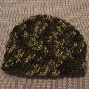 Hand crafted camouflage “slouchy” hat style